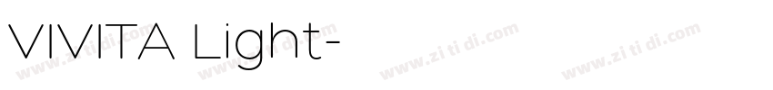VIVITA Light字体转换